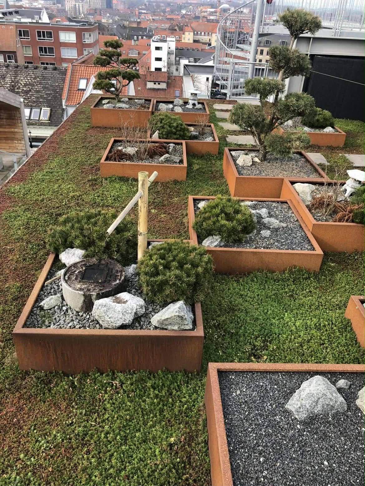 Cortenstål Plantekasser - Projekter - Mosly.dk