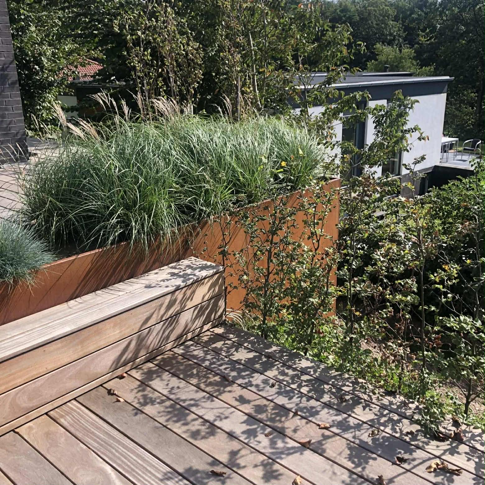 Cortenstål Plantekasser - Projekter - Mosly.dk