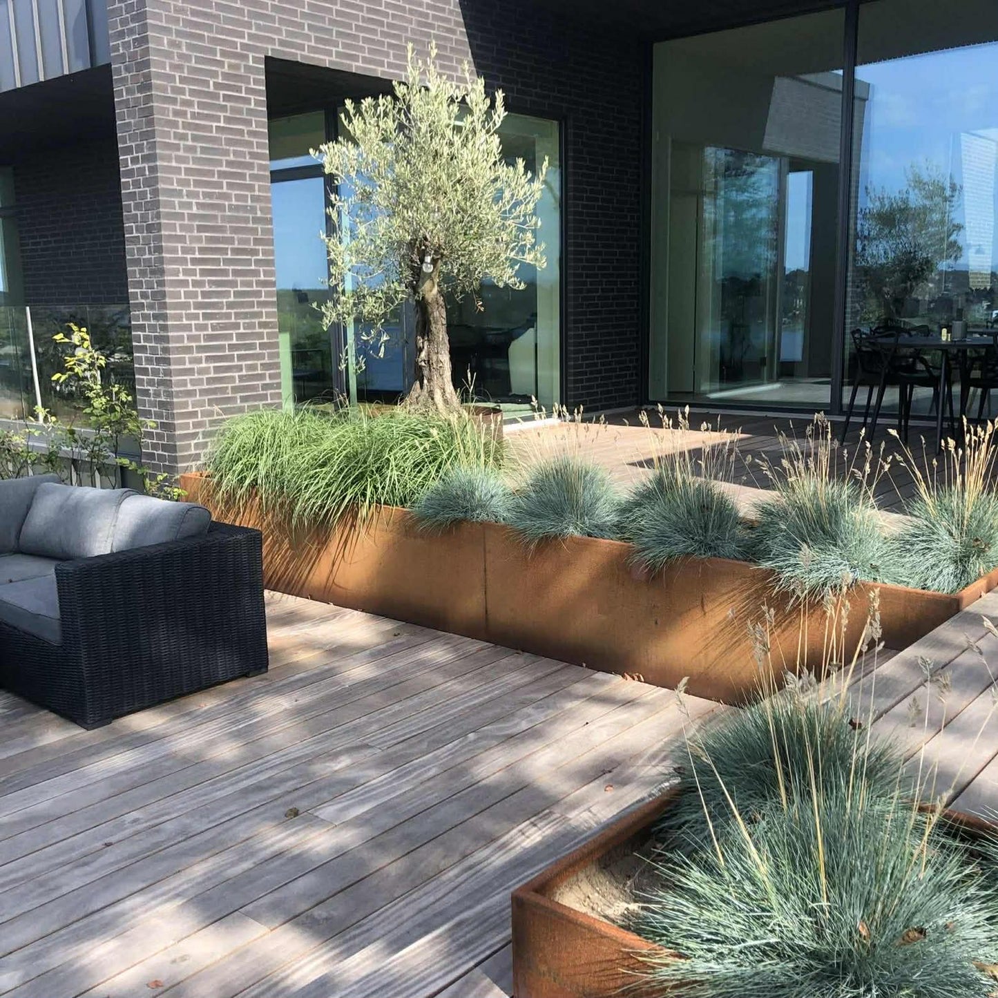 Cortenstål Plantekasser - Projekter - Mosly.dk