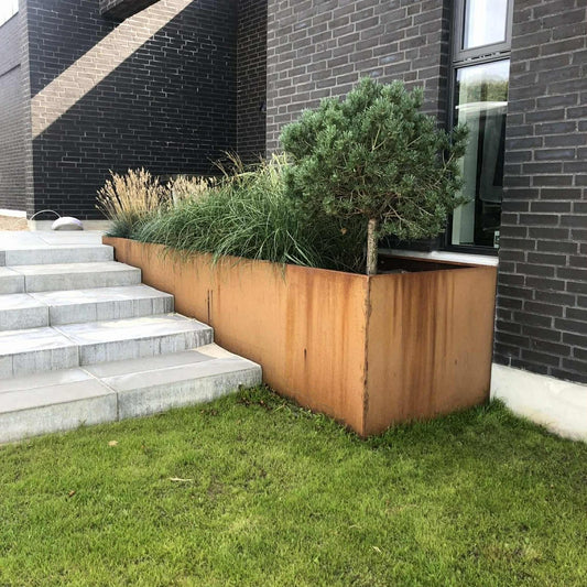 Cortenstål Plantekasser - Projekter - Mosly.dk